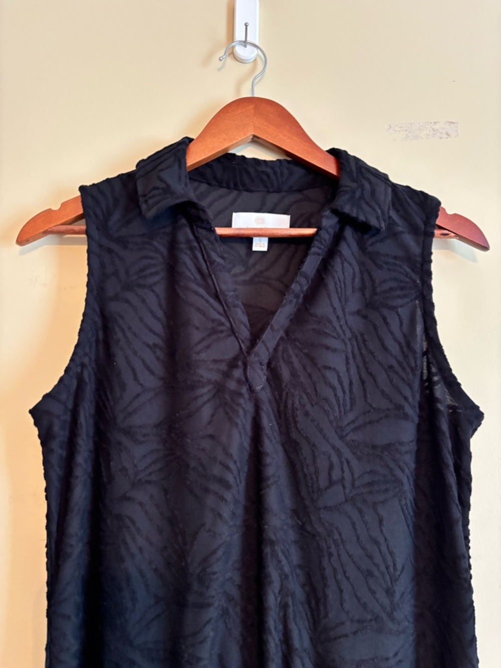 Susan Graver swim cover dress size small black - Picture 4 of 6